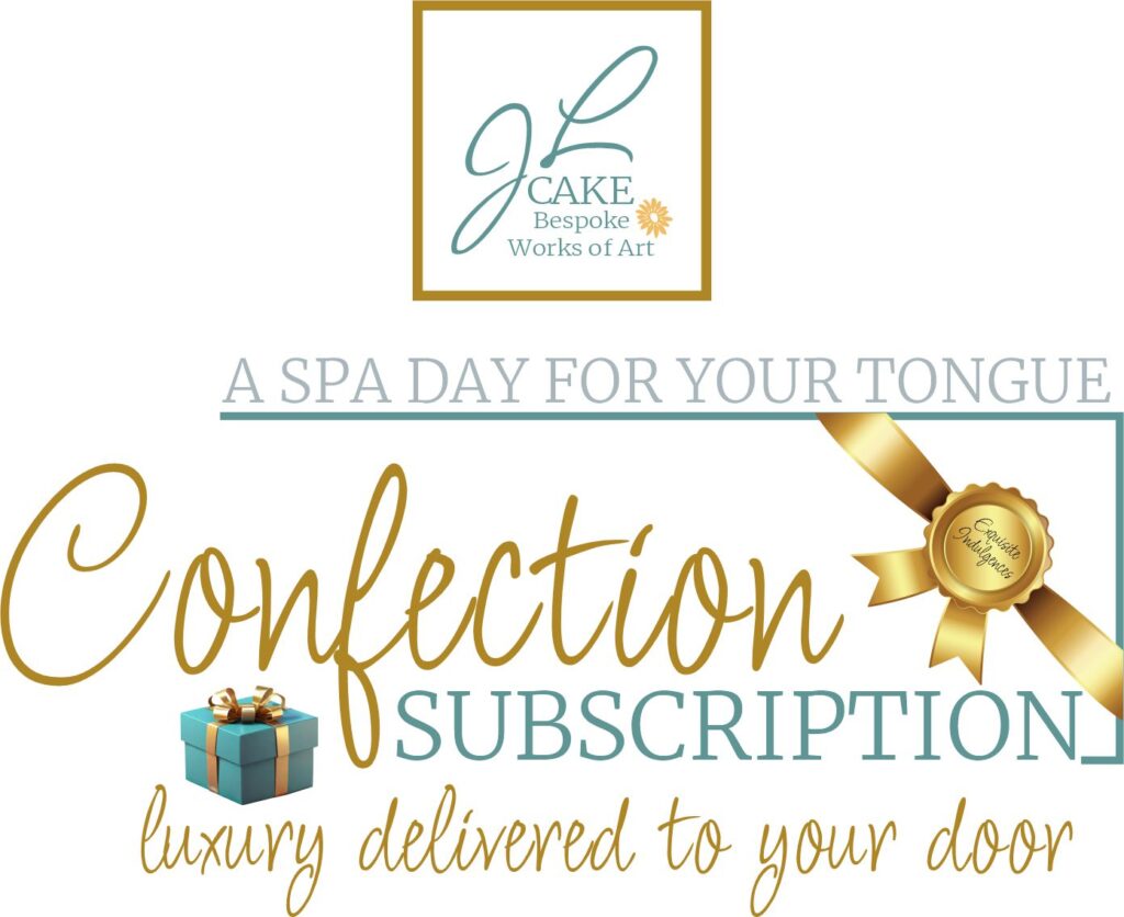 luxury dessert confection subscription logo
